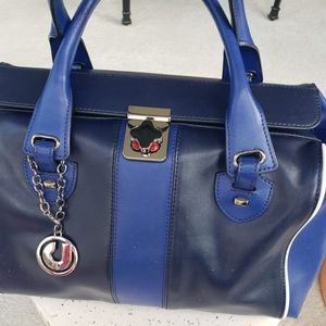 Charles Jourdan Kabrina Two Tone Satchel Bag